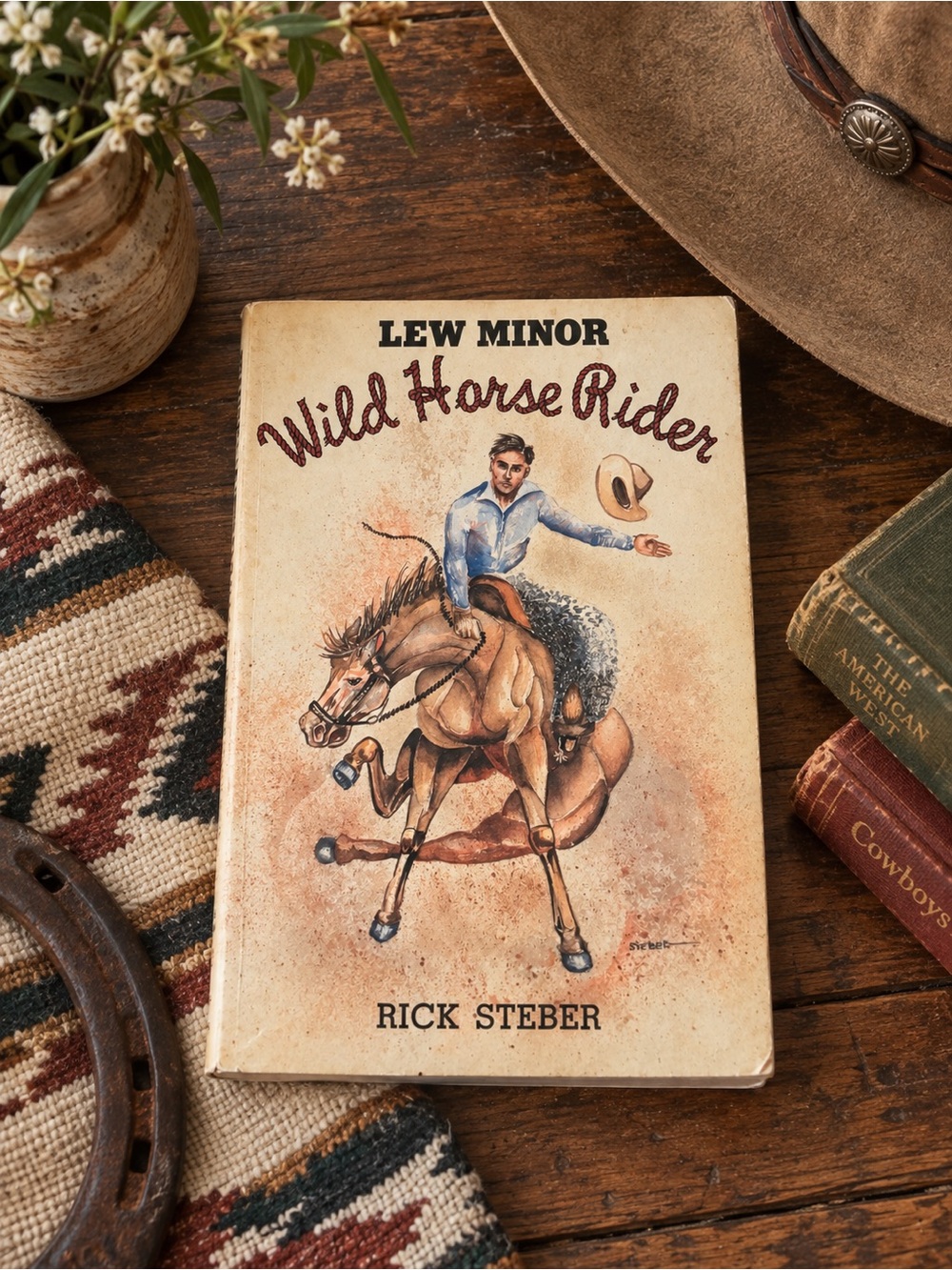 Vintage Lew Minor “Wild Horse Rider” Western Book